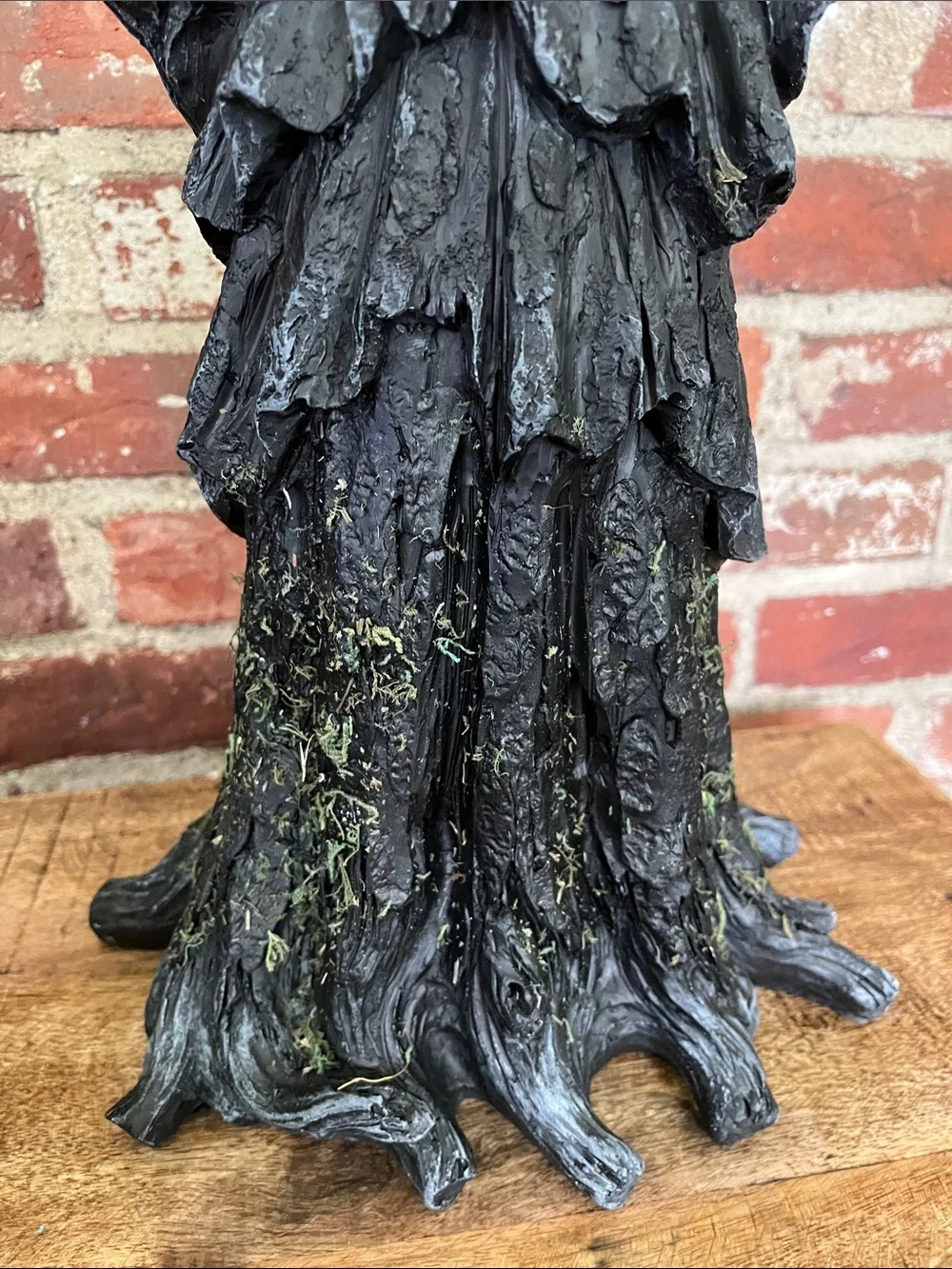Tahari Black Witch Figurine with Purple Hat Accent